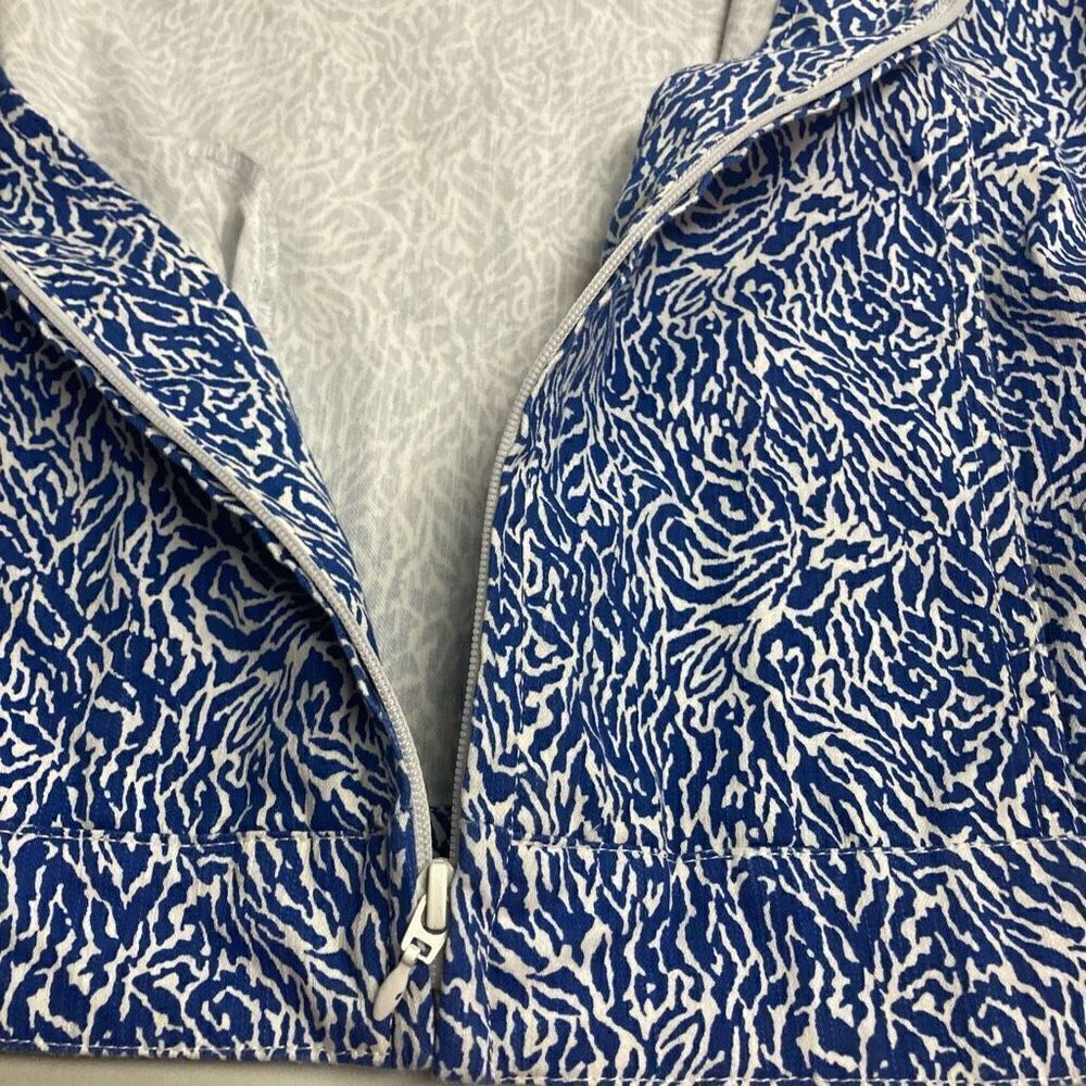C.D. PETITES Women’s Paisley Jacket Size PXL Blue & White‎ - Picture 6 of 10